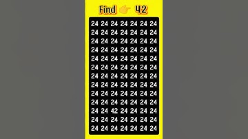 🔍 TEST Your Observation Skills With This FAST Number Game #short