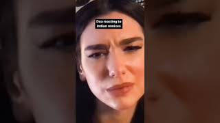 Dua lipa react to Indian remix #dualipa #reaction Resimi