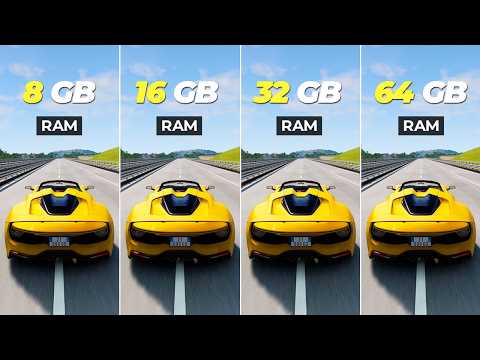 BeamNG Drive RAM Comparison | 8GB vs 16GB vs 32GB vs 64GB