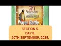 SECTION 5 DAY 8 OF 70DAYS MFM PRAYERS AND FASTING PROGRAMME 20-09-2025. #MFM #DRDKOLUKOYA