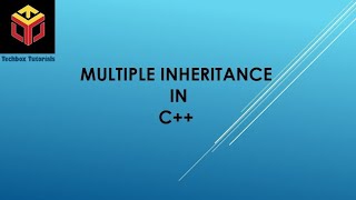 Cbse class 12 | computer science | multiple inheritance in c++ | step by step explanation | in Tamil