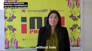 Mariana Mortágua on the No Pasaran Conference in Lisbon 20-04-2024