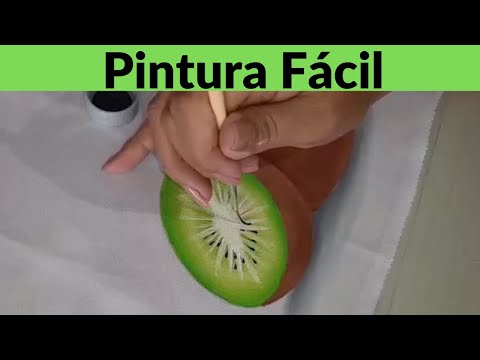 Pintura Fácil Como Pintar Kiwis En Tela