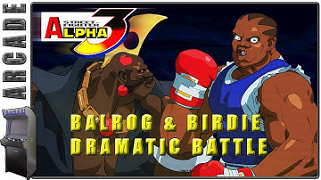 Street Fighter Alpha 3 | Balrog & Birdie Team Dramatic Battle | Arcade Longplay