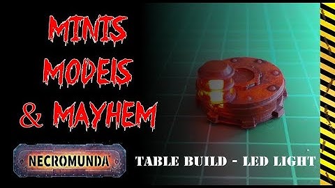 Necromunda Table build - LED Light "How to"