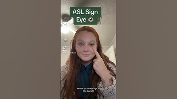Learn How To Sign Eye in ASL for Beginners | American Sign Language #shorts