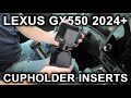 Lexus GX550 (2024-2025): Cupholders Rubber Inserts (Liners) Installation And Review!