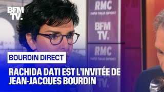 Rachida Dati face à Jean-Jacques Bourdin en direct