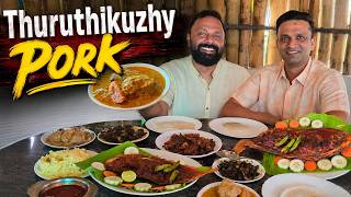 Thuruthikuzhy പിശക് Vaari Curry കിടു  Pork Chaaps 🔥 Best Toddy Shop Food in Pala