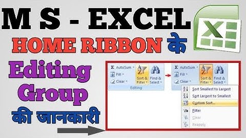 M s Excel Editing Group