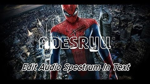 Cara Membuat Audio Spectrum Dalam Teks Di Android Dengan Avee Player