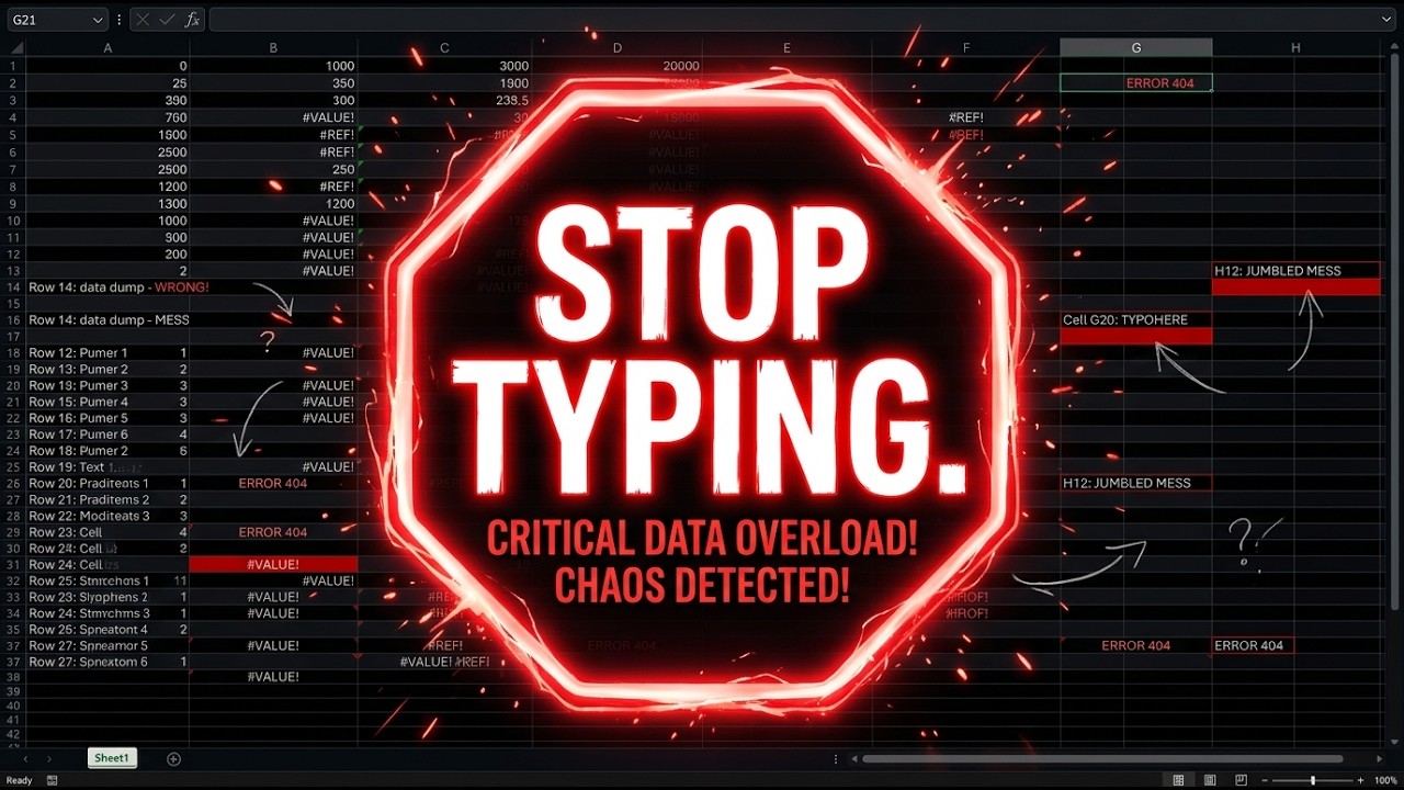 Stop Typing Data Manually! - YouTube