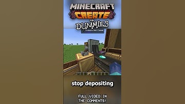 SORTING WITH TUNNELS - MINECRAFT: CREATE MOD FOR DUMMIES