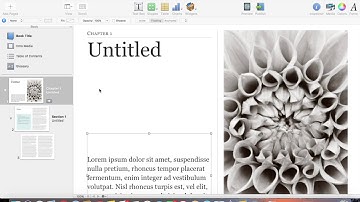 Choosing Templates in iBooks Author