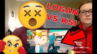 LOGAN GETS FACE TO FACE WITH KSI! | REACTION!!