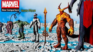 Marvel Size Comparison | 3d Animation Marvel All Characters Size Comparison
