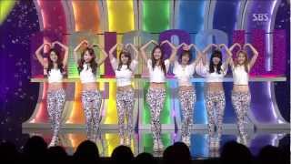 [1080p HD] 130331 Inkigayo Rainbow - Tell me Tell me  #레인보우