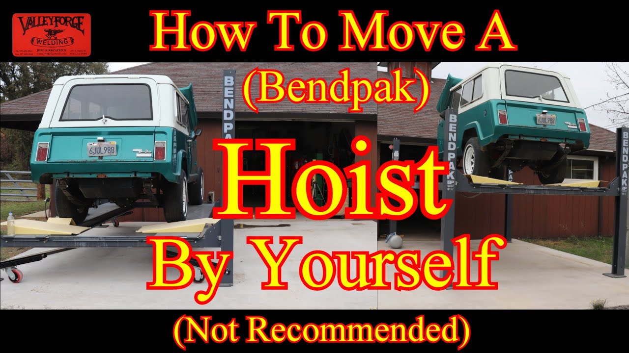 How To Move A (Bendpak) Hoist By Yourself YouTube