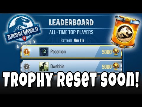 TROPHY RESET SOON IN JURASSIC WORLD ALIVE! Season 0 Leaderboard Winners & Rewards! - 동영상