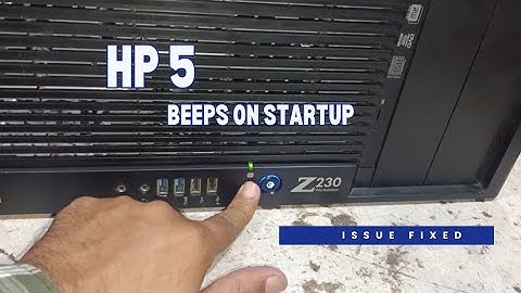 Hp Z230 Workstation 5 beeps on startup - pc 5 beep error code at startup with no display