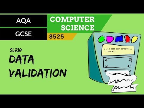 AQA GCSE (8525) SLR10 Data validation