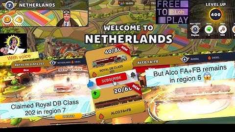 TrainStation 2 🚆#721: Enter Into Region 7 Netherlands 🇳🇱, claimed Royal DB Class 202 & Alco FA+FB