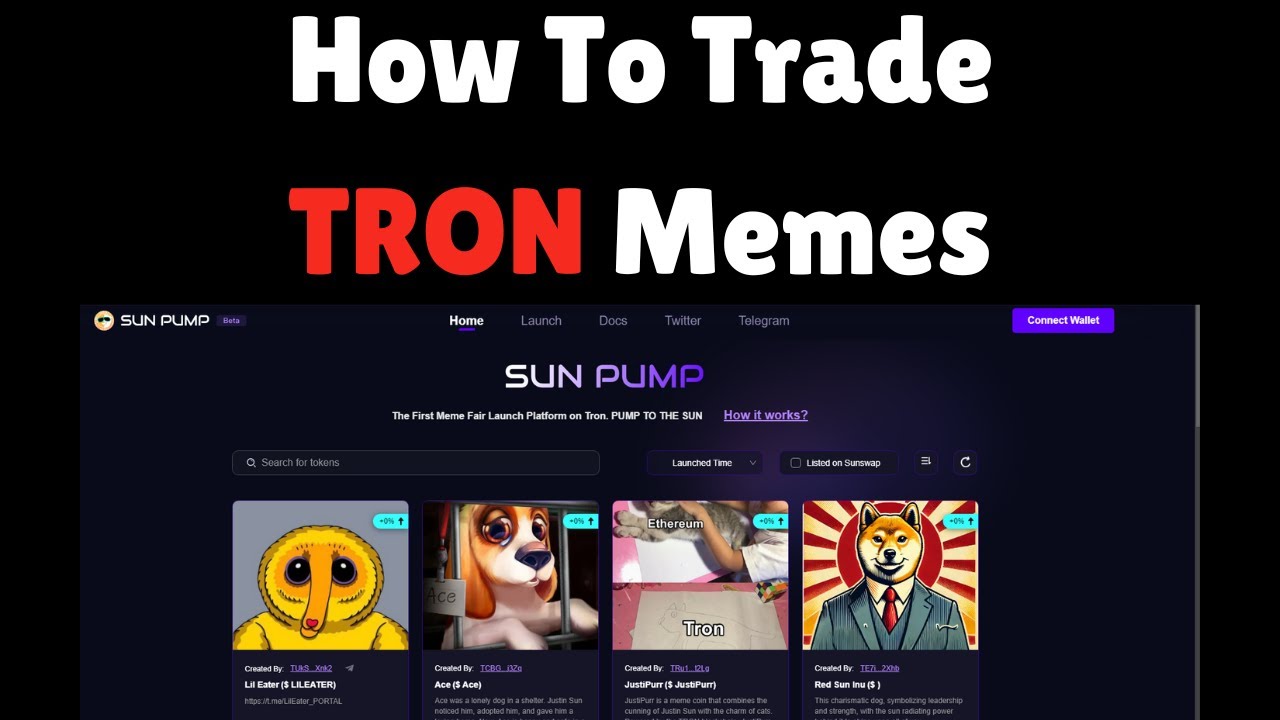How To Trade SunPump Memes | New TRON Trading Bot