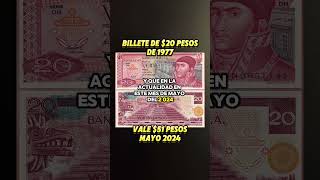 Billete de $20 pesos de 1977,Valen $51 pesos Mayo 2024.