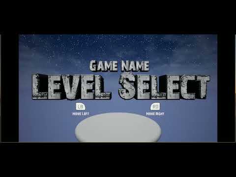 Sample #1 13th Floor 3D Menu for Unreal Engine with Working Level Progress System