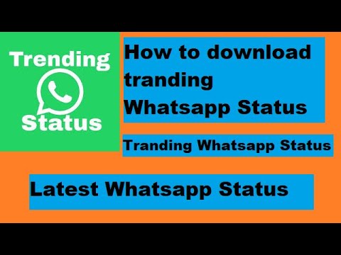 how to download free trending whatsapp status || Free download WHATSAPP ...