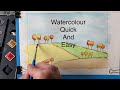 How To Paint A Watercolour Landscape, Quick and Easy!