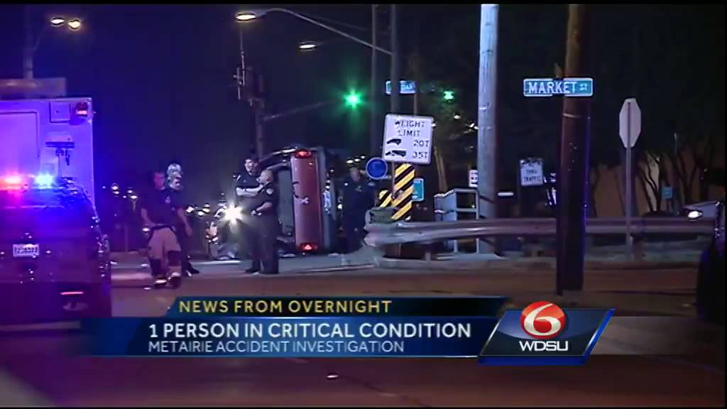 Driver in critical condition after accident - YouTube