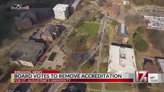 Board votes to remove accreditation from St. Aug's