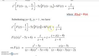 Solution of Difference equations
