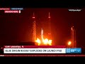 Blue Origin rocket explodes on launch pad in Cape Canaveral | Wild video