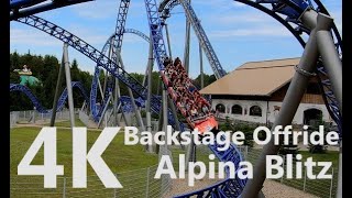 Alpina Blitz - 4K Backstage Offride 2019 - Nigloland - Mack Rides Megacoaster