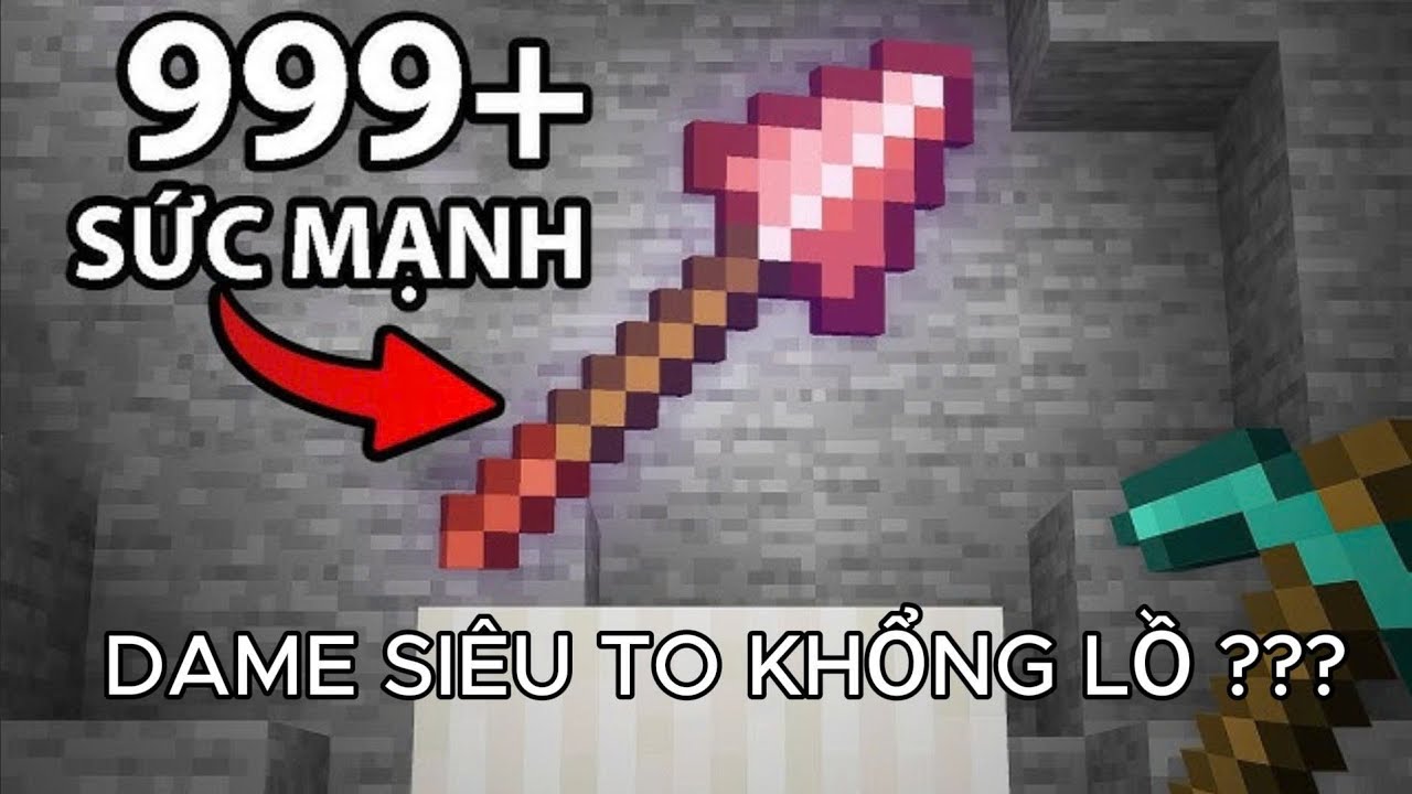 Sức mạnh tối đa cây giáo trong Minecraft - YouTube