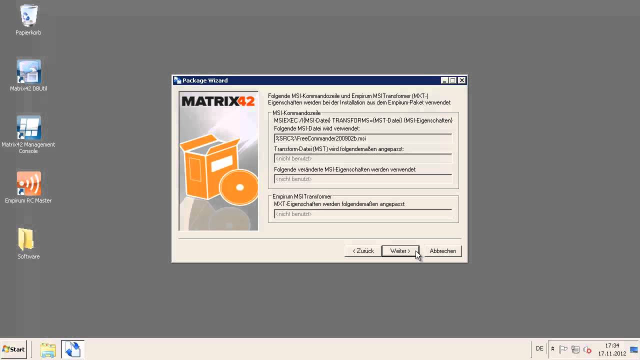 New Empirum Paket erstellen - MSI