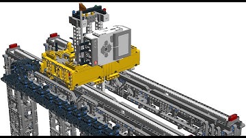 Power chain system for the updated candy crane - Lego Mindstorms EV3