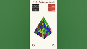 Scrambling 6x6 🥵😮🤯pyraminx cube @crazycubing07