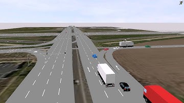Senior Design Project 2015-2016 Partial Cloverleaf Interchange PTV VISSIM Simulation