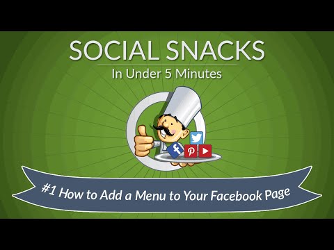 How to Add A Menu to Your Restaurants Facebook Page