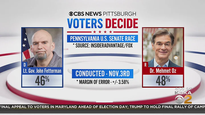 Fetterman, Oz Senate race projected to be a fight to the finish line