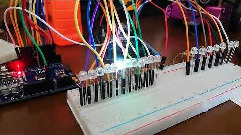 ledlerle kara şimşek projesi, Arduino Kara Şimşek Devresi, 12 led ile kara şimşek Projesi Led Efekt