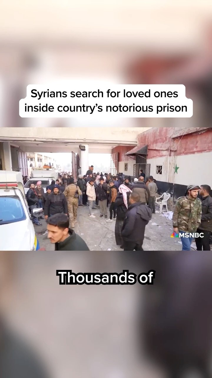 Syrians search for loved ones inside country's notorious prison