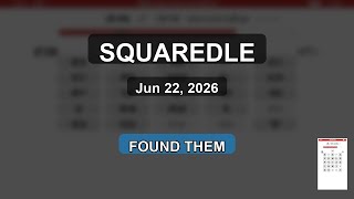 Squaredle: Found 73 Words - New Record! (Jun 22)