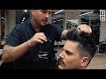 Modern Textured Pompadour Haircut | Great Hairstyle For Straight Thick Hair