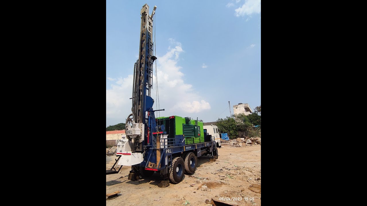 PDTHR 400 Truck mounted Water Well Drilling Rig live testing done ...