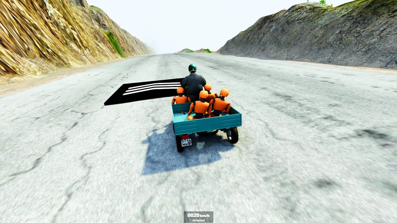 Speed boost 1000kmh which car can survive #41 - BeamNG.Drive