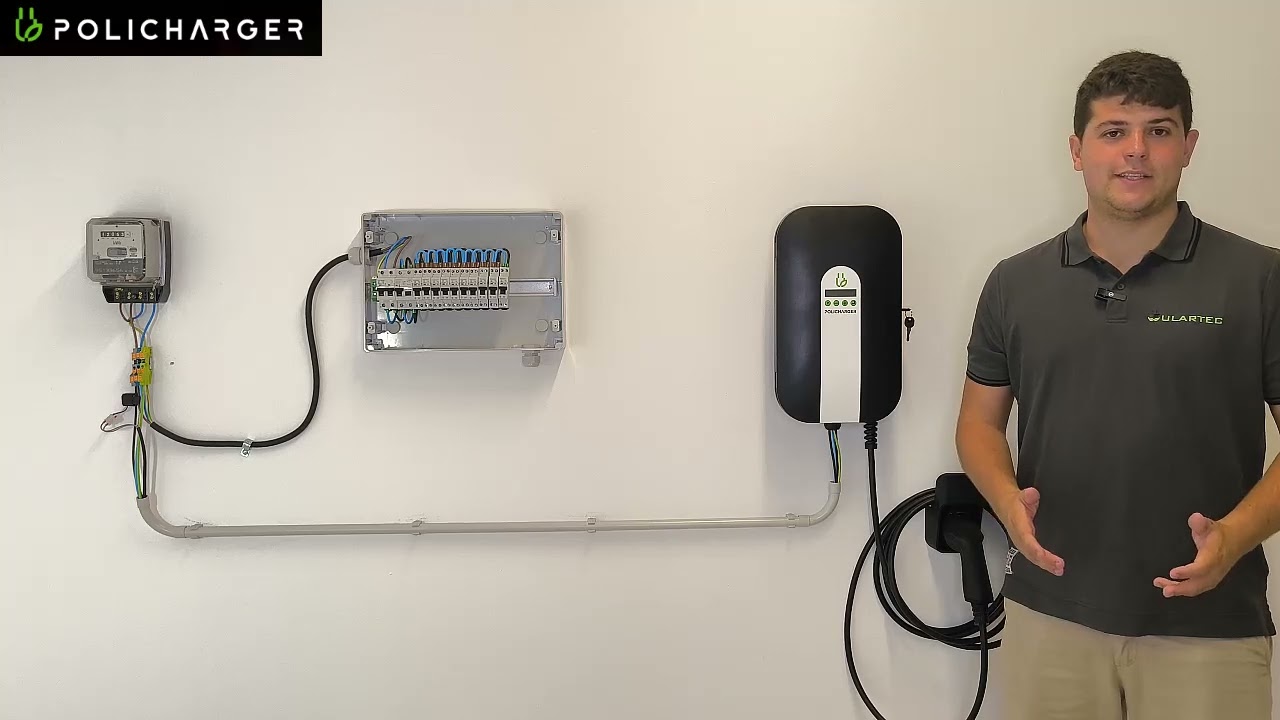 Instalación de cargador de vehículo eléctrico